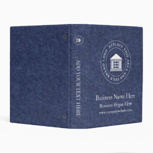 Business Logo Name Simple Custom Mini Binder