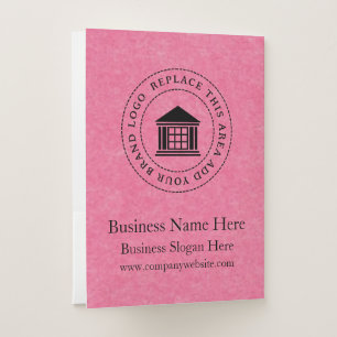 Business Logo Name Simple Custom Pocket Folder