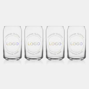 Business Logo Name Slogan Elegant Simple Chic Can Glass
