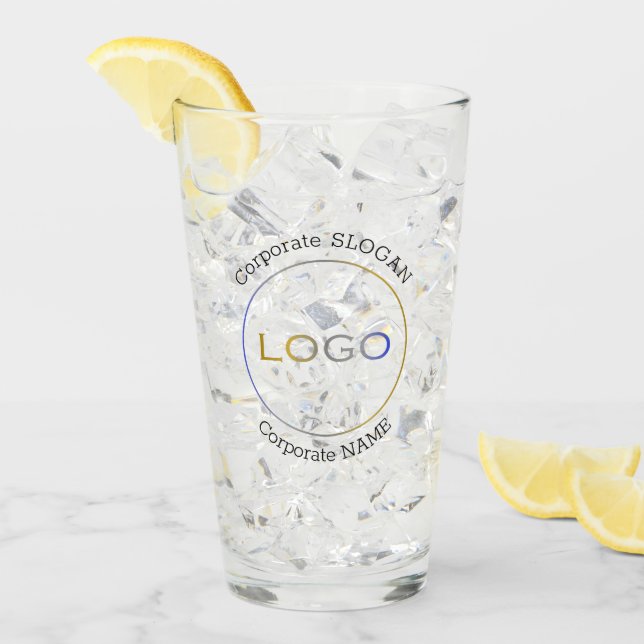 Business Logo Name Slogan Minimalist Professional  Glass (Front Ice)