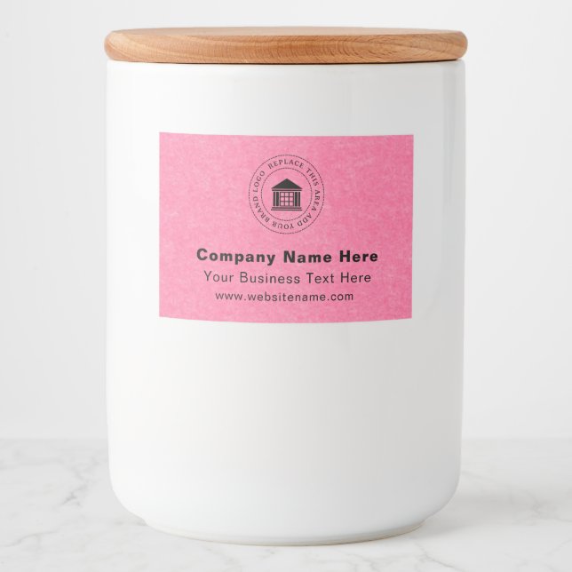 Business Logo | Name | Slogan Website Promotional Food Label (Front)