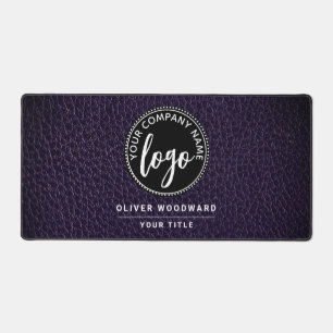 Business Logo Name Title Desk Mat