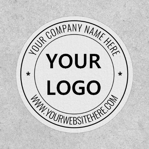 Business Logo Name Website Patch _ Stamp Design