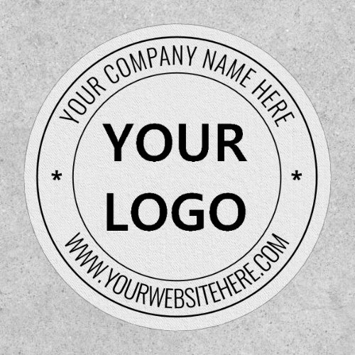 Business Logo Name Website Stamp Design Patch