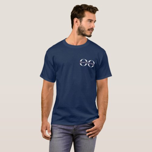 Business Logo Navy T_Shirt