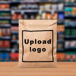 Business Logo on Brown Paper Bag