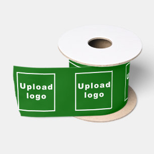Business Logo on Green Ribbon