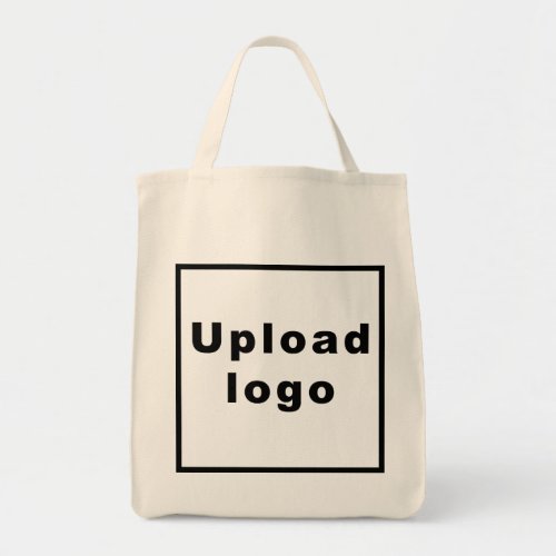 Business Logo on Grocery Tote Bag