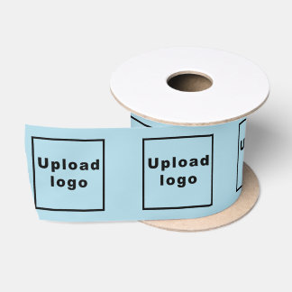 Business Logo on Light Blue Ribbon