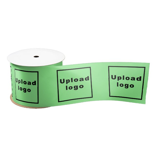 Business Logo on Light Green Ribbon (Spool)