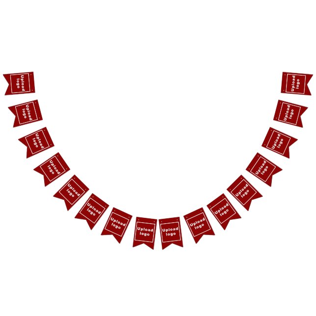 Business Logo on Red Swallowtail Bunting Banner (All)
