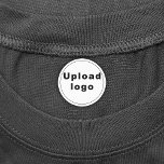 Business Logo on Round Iron On Label