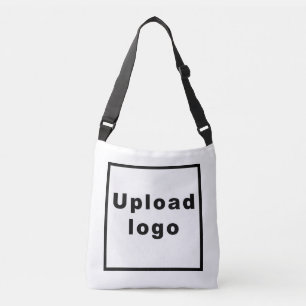 Business Logo on White Crossbody Bag