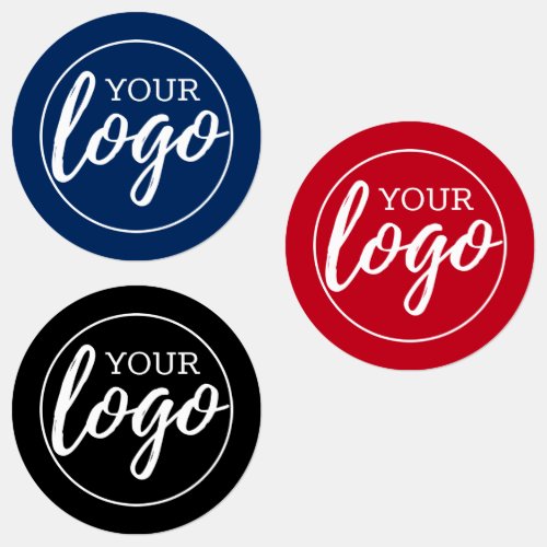 Business Logo Only with Blue Red Black background Labels