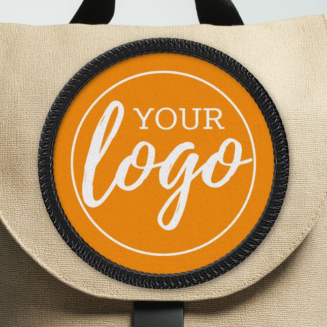 Business Logo Only with Orange background Patch (Custom Logo Patch)