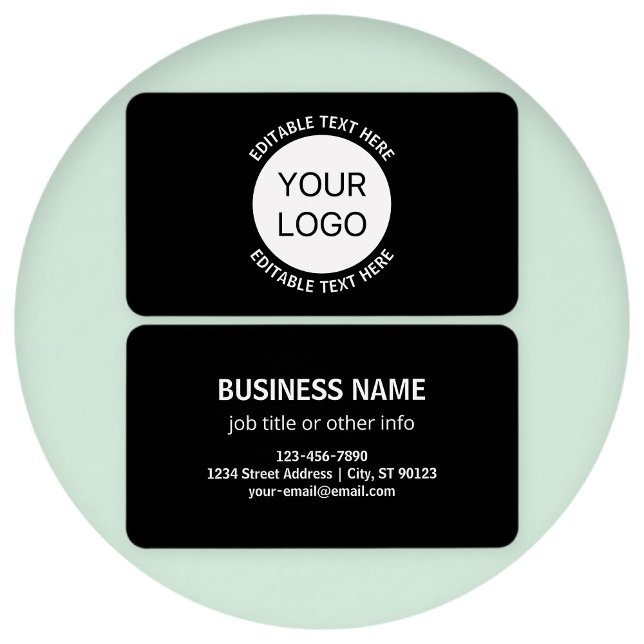 Business Logo or Any Image & Editable Text (Creator Uploaded)