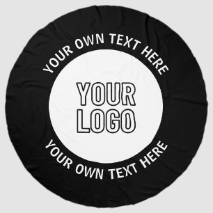 Business Logo or Any Image & Editable Text Beach Towel