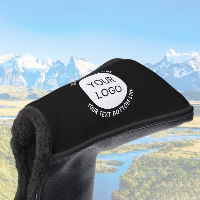 Business Logo or Any Image & Editable Text Golf Head Cover (Creator Uploaded)