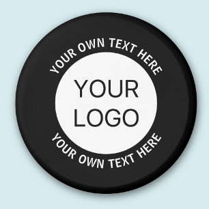 Business Logo or Any Image & Editable Text Magnet