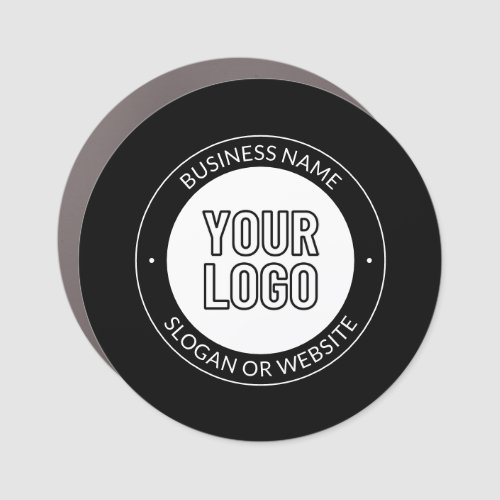 Business Logo or Design  Editable Text Template Car Magnet