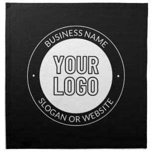 Business Logo or Design & Editable Text Template Cloth Napkin