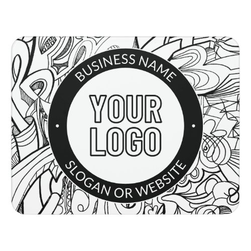 Business Logo or Design  Editable Text Template Door Sign