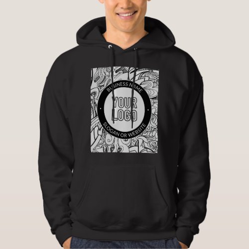 Business Logo or Design  Editable Text Template Hoodie