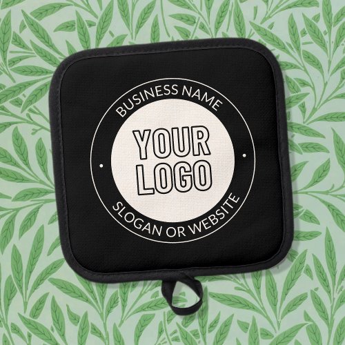 Business Logo or Design  Editable Text Template Pot Holder