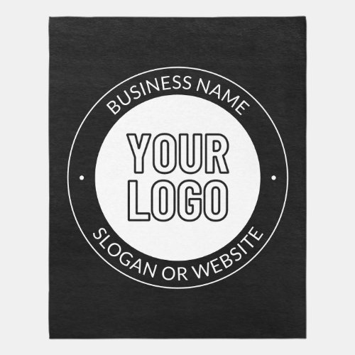 Business Logo or Design  Editable Text Template Rug