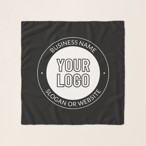 Business Logo or Design  Editable Text Template Scarf