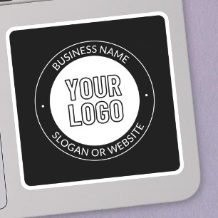 Business Logo or Design & Editable Text Template Sticker