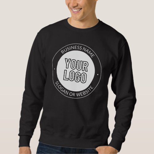 Business Logo or Design  Editable Text Template Sweatshirt