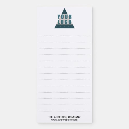 Business Logo Or Photo Optional Lines Promo Magnetic Notepad