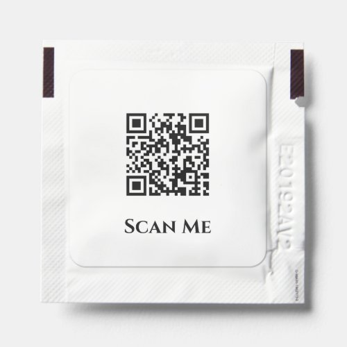 Business logo or QR code scan me DIY contactless Hand Sanitizer Packet