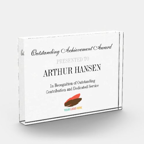Business logo outstanding achievement award