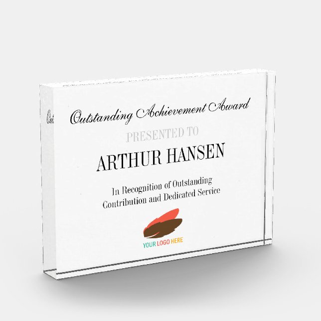 Business logo outstanding achievement award (Left)