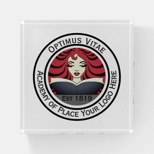 Business Logo Paperweight (Front)