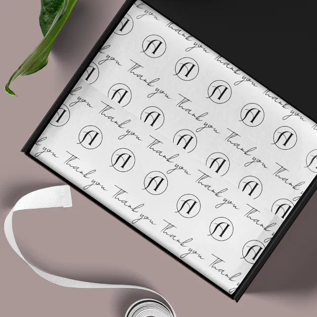 Business Logo Pattern Branding Tissue Paper