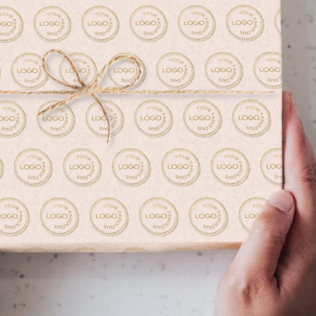 Business Logo  Pattern Professional on Pink Tissue Paper (Creator Uploaded)