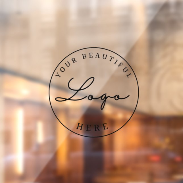 Business Logo Personalized Custom  Window Cling (Sheet 2)