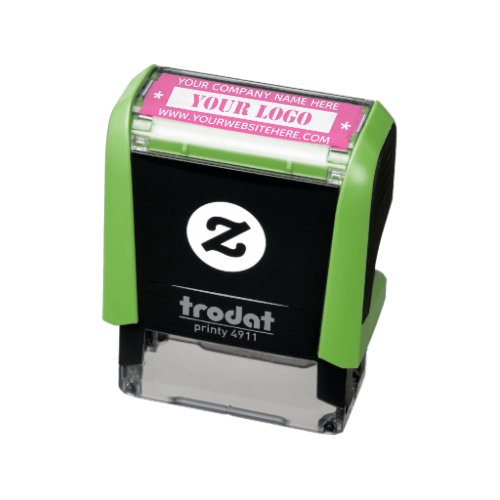 Business Logo Personalized Professional Modern Self_inking Stamp