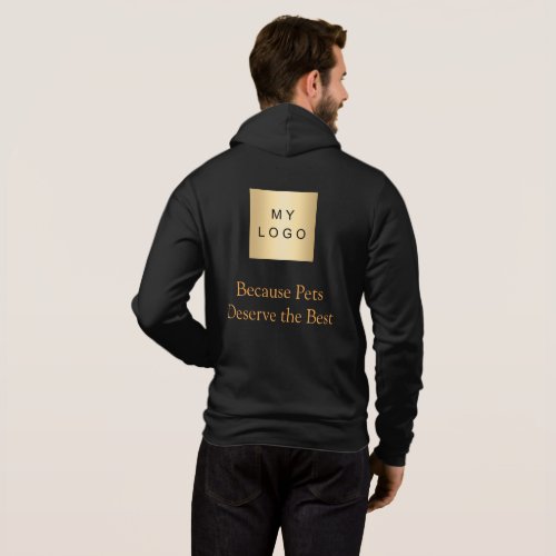 Business Logo Pet Dog Walker Staff Workwear Hoodie