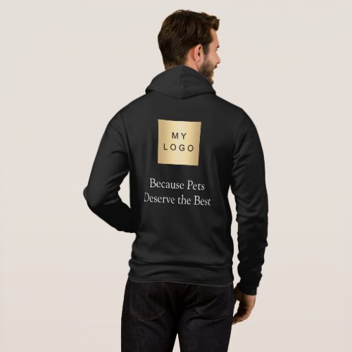 Business Logo Pet Dog Walker Staff Workwear Hoodie