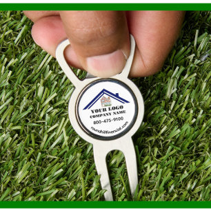 Business Logo Phone Website Ball Marker Divot Tool