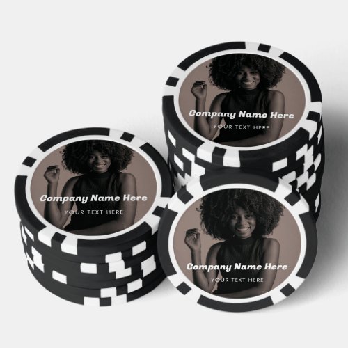 Business Logo Photo Company Promotional Corporate Poker Chips