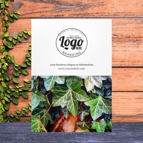 Business Logo  Photo Modern Trifold Brochure