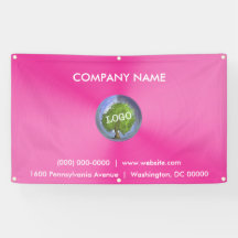 Business Logo Pink Outdoor