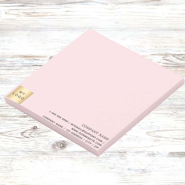 Business logo pink post-it notes (Creator Uploaded)