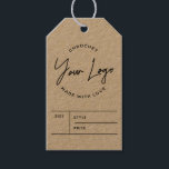 Business Logo Price Hang Tag<br><div class="desc">Simple design for your personalized business logo price hang tags. Customize this design for yourself!
*These hang tags don't come with holes. The holes are simulated in the artwork.</div>