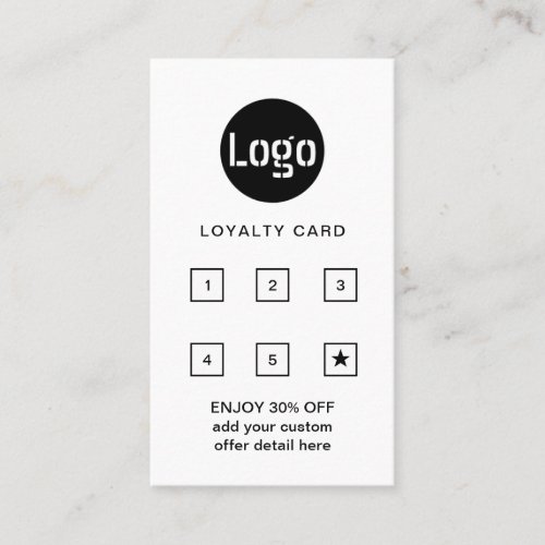  Business Logo  Professional Company Punch  Loyalty Card